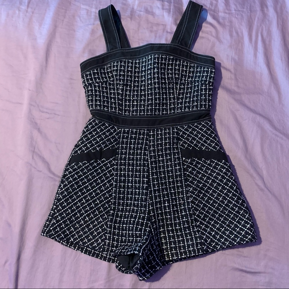 tweed romper